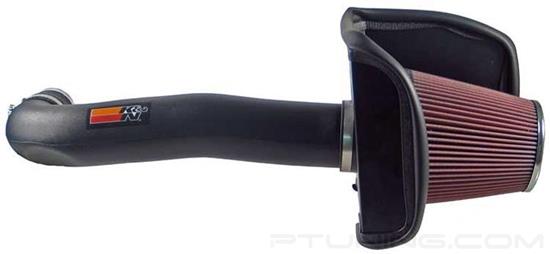 Picture of FIPK Generation II Black Composite Cold Air Intake System with Red Filter and Heat Shield