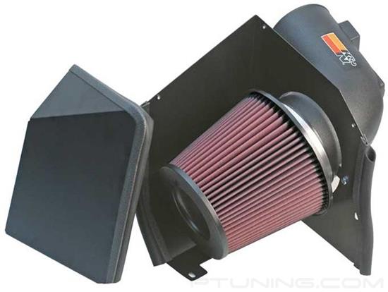 Picture of FIPK Generation II Black Composite Cold Air Intake System with Red Filter