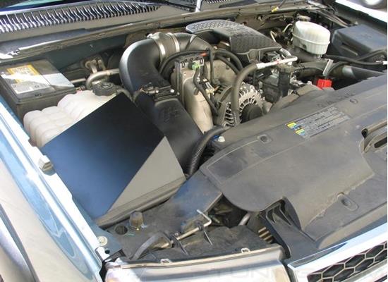 Picture of FIPK Generation II Black Composite Cold Air Intake System with Red Filter and Heat Shield