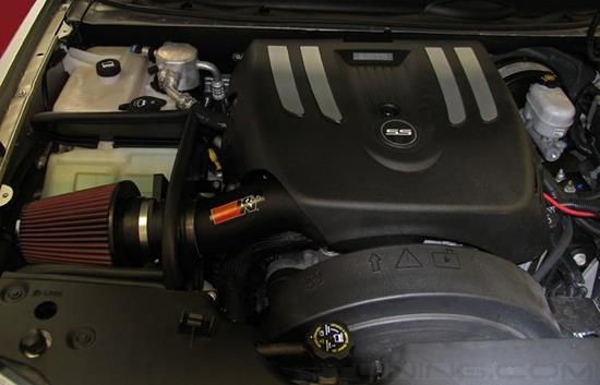 Picture of FIPK Generation II Black Composite Cold Air Intake System with Red Filter and Heat Shield