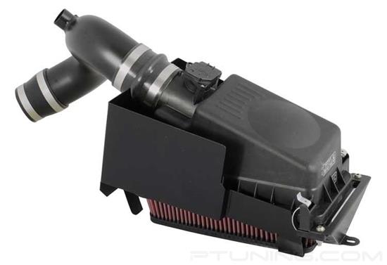 Picture of Typhoon Aluminum Black Cold Air Intake System with Red Filter
