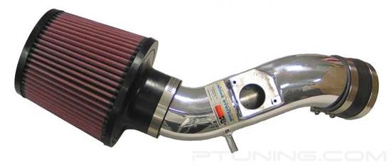 Picture of Typhoon Aluminum Polished Short Ram Air Intake System with Red Filter