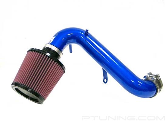 Picture of Typhoon Aluminum Blue Short Ram Air Intake System with Red Filter