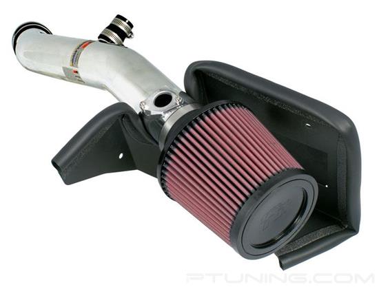 Picture of Typhoon Aluminum Polished Cold Air Intake System with Red Filter