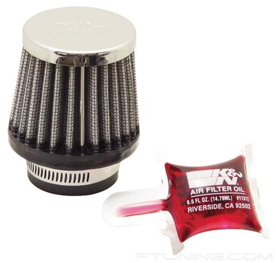 Picture of Round Tapered Red Air Filter (1.375" F x 2.5" B x 2" T x 2.25" H)