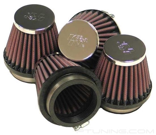 Picture of Round Tapered Red Air Filter (2.125" F x 3" B x 2" T x 2.75" H)