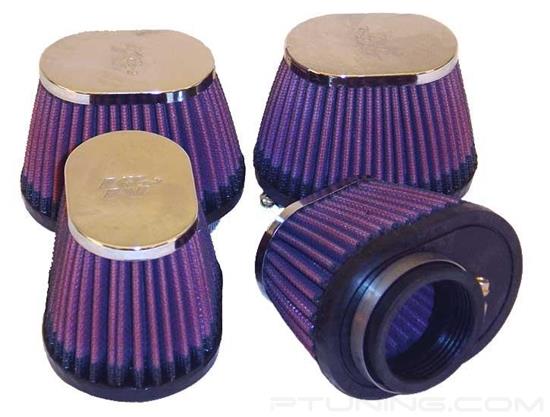Picture of Powersport Oval Tapered Red Air Filter (1.75" F x 4" BOL x 2.875" BOW x 3" TOL x 2" TOW x 2.75" H)