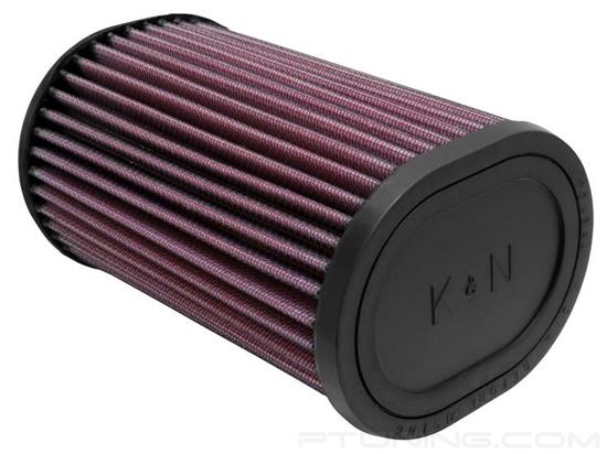 Picture of Oval Straight Red Air Filter (2.438" F x 4.5" BOL x 3.75" BOW x 4.5" TOL x 3.75" TOW x 7" H)