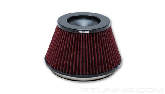 Picture of The Classic Performance Cone Red Air Filter with Black Cap for Velocity Stack (5" OD Cone, 5-3/8" Tall, 6" ID Inlet)
