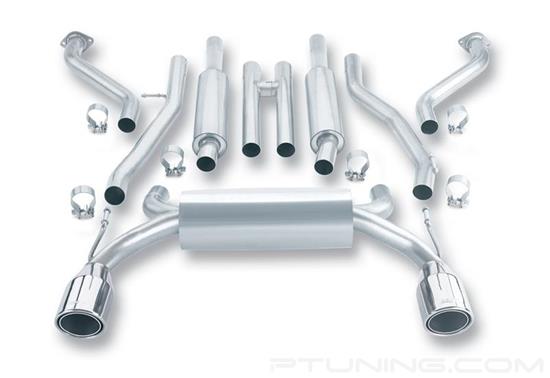 Picture of S-Type Stainless Steel Cat-Back Exhaust System with Split Rear Exit