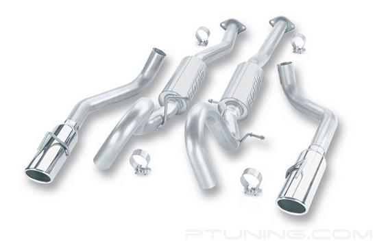 Picture of S-Type Stainless Steel Cat-Back Exhaust System with Split Rear Exit