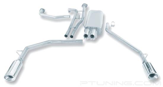 Picture of Touring Stainless Steel Cat-Back Exhaust System with Split Rear Exit