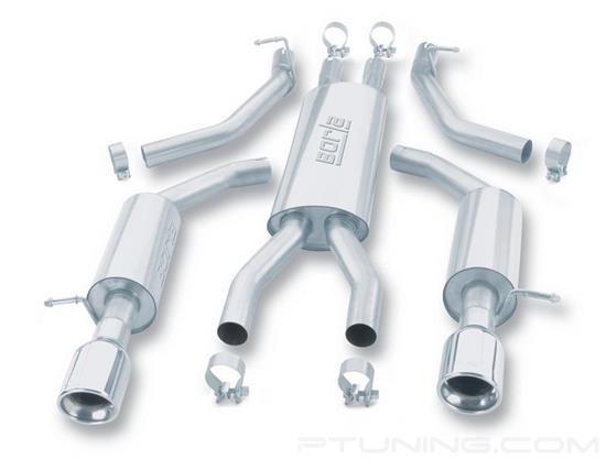 Picture of Touring Stainless Steel Cat-Back Exhaust System with Split Rear Exit