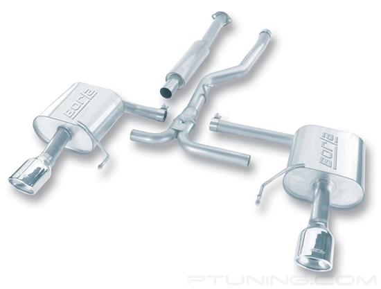 Picture of S-Type Stainless Steel Cat-Back Exhaust System with Split Rear Exit