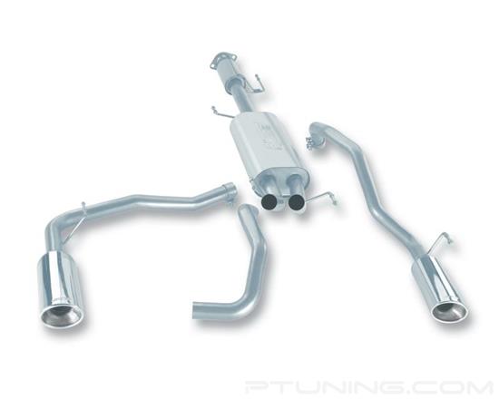 Picture of Touring Stainless Steel Cat-Back Exhaust System with Split Rear Exit