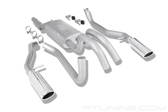 Picture of Touring Stainless Steel Cat-Back Exhaust System with Split Rear Exit