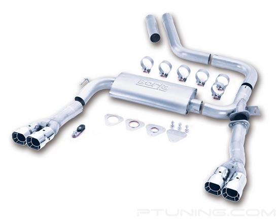 Picture of S-Type Stainless Steel Cat-Back Exhaust System with Quad Rear Exit