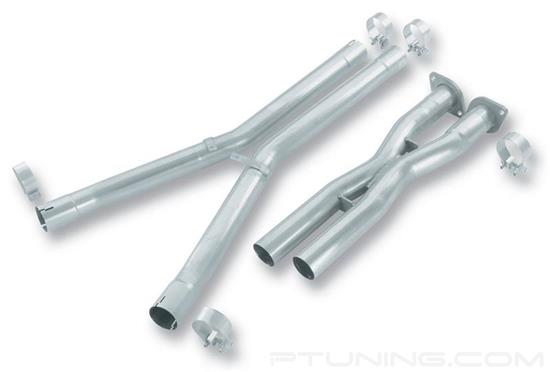 Picture of Stainless Steel Dual X-Pipe with Mid-Pipes