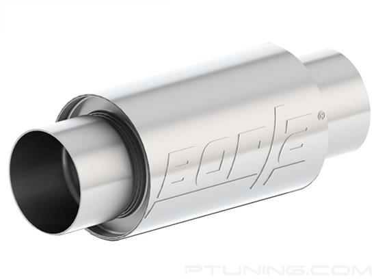Picture of XR-1 Round Sportsman Racing Exhaust Muffler (3.5" Center ID, 3.5" Center OD, 8" Length)