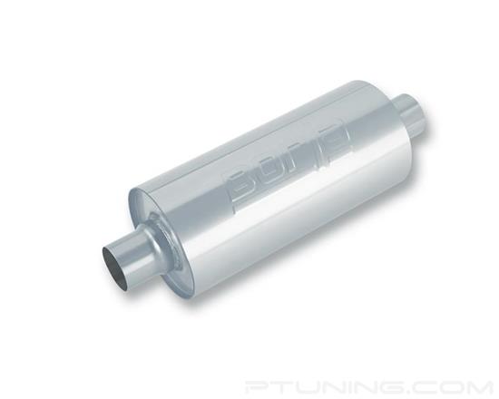Picture of XR-1 Stainless Steel Round Multi Core Racing Exhaust Muffler (2.5" Center ID, 2.5" Center OD, 14" Length)