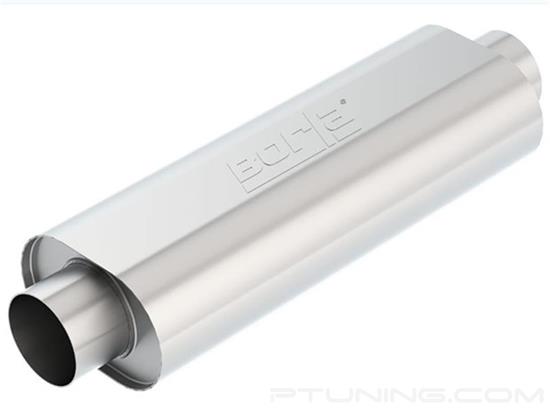 Picture of XR-1 Stainless Steel Oval Multi Core Racing Exhaust Muffler (4" Center ID, 4" Center OD, 23" Length)