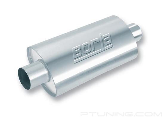Picture of XR-1 Stainless Steel Oval Multi Core Racing Exhaust Muffler (3" Center ID, 3" Center OD, 16" Length)