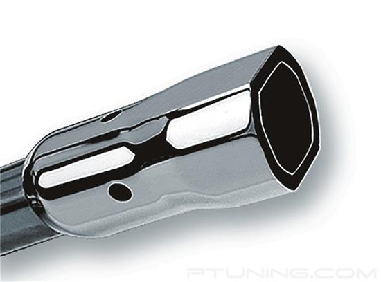 Picture of Phantom Stainless Steel Square Angle Cut Weld-On Polished Exhaust Tip (2.25" Inlet, 6.5" Length)