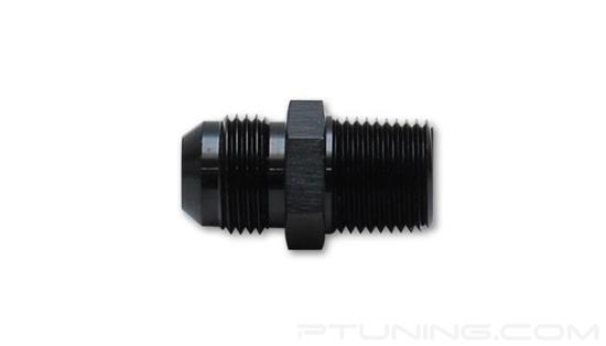 Picture of 3AN Male to 1/8" NPT Male Straight Adapter Fitting, Aluminum - Black