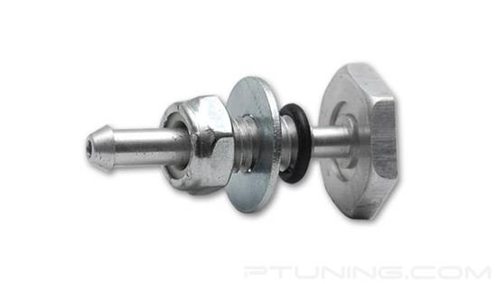 Picture of Soft Mount Vacuum Line Fitting Assembly for inserting into Silicone Couplers, Aluminum - Silver