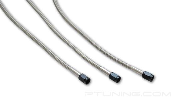 Picture of 4AN Female to 3AN Female Stainless Steel Braided PTFE Oil Feed Line, 2 Foot Length