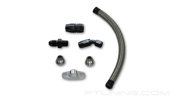 Picture of 10AN Universal Turbo Oil Drain Kit for T3/T4 Turbo with 12" Hose Length