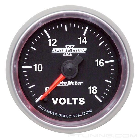 Picture of Sport-Comp II Series 2-1/16" Voltmeter Gauge, 8-18V