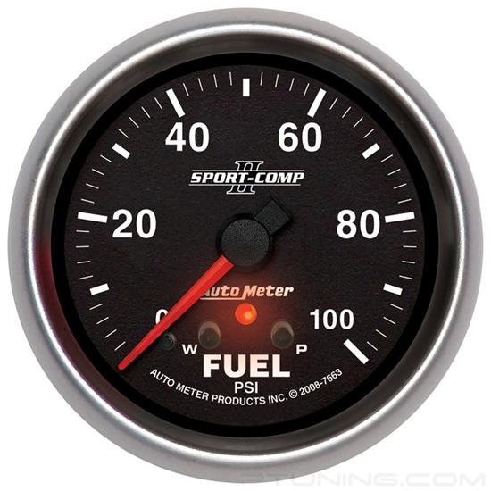 Picture of Sport-Comp II Series 2-5/8" Fuel Pressure Gauge, 0-100 PSI