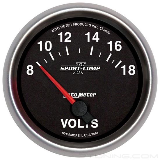Picture of Sport-Comp II Series 2-5/8" Voltmeter Gauge, 8-18V