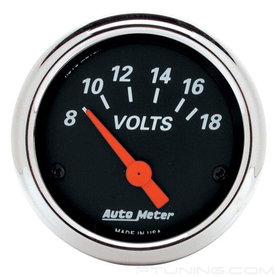 Picture of Designer Black Series 2-1/16" Voltmeter Gauge, 8-18V