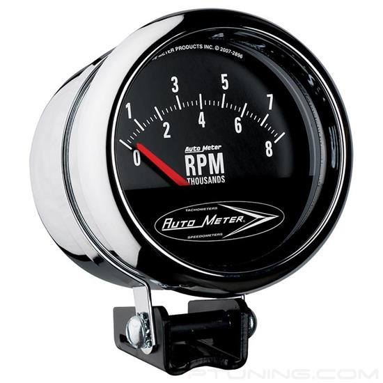 Picture of Traditional Chrome Series 3-3/4" Pedestal Tachometer Gauge, 0-8,000 RPM