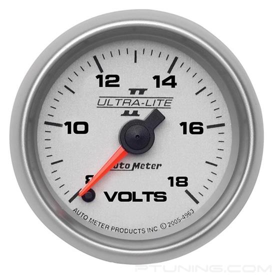 Picture of Ultra-Lite II Series 2-1/16" Voltmeter Gauge, 8-18V