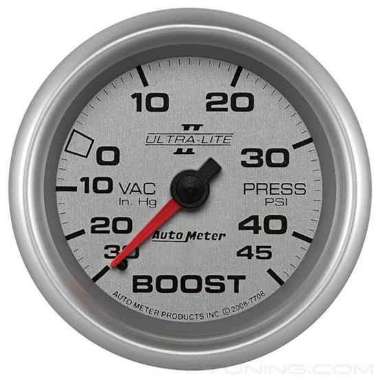 Picture of Ultra-Lite II Series 2-5/8" Boost/Vacuum Gauge, 30 In Hg/45 PSI