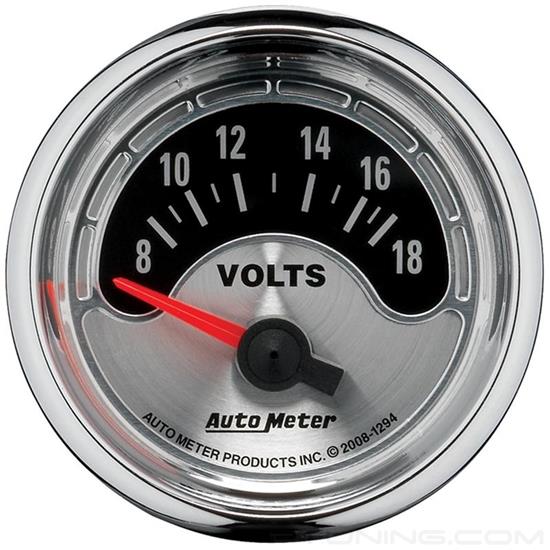 Picture of American Muscle Series 2-1/16" Voltmeter Gauge, 8-18V