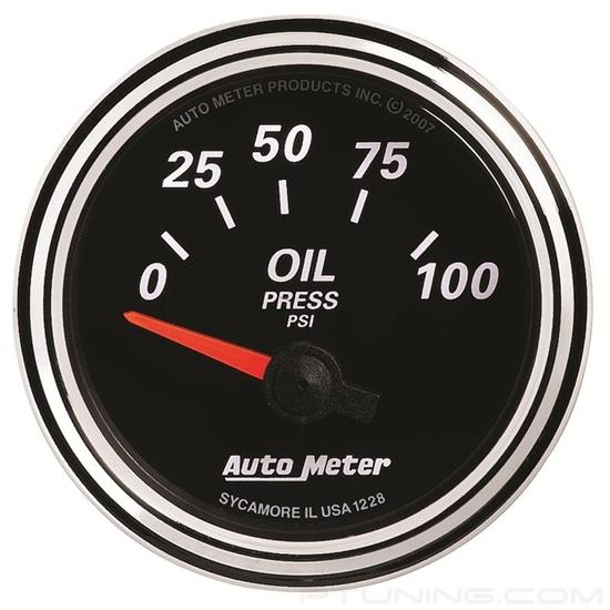 Picture of Designer Black II Series 2-1/16" Oil Pressure Gauge, 0-100 PSI