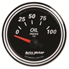 Picture of Designer Black II Series 2-1/16" Oil Pressure Gauge, 0-100 PSI