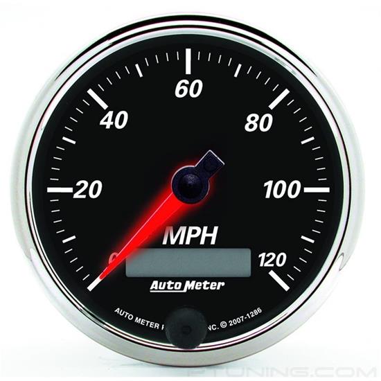 Picture of Designer Black II Series 3-3/8" Speedometer Gauge, 0-120 MPH