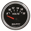 Picture of Designer Black II Series 2-1/16" Voltmeter Gauge, 8-18V