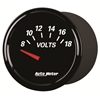 Picture of Designer Black II Series 2-1/16" Voltmeter Gauge, 8-18V