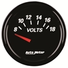 Picture of Designer Black II Series 2-1/16" Voltmeter Gauge, 8-18V