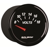 Picture of Designer Black II Series 2-1/16" Voltmeter Gauge, 8-18V