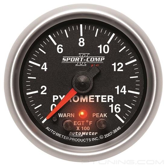 Picture of Sport-Comp II Series 2-1/16" EGT Pyrometer Gauge, 0-1600 F