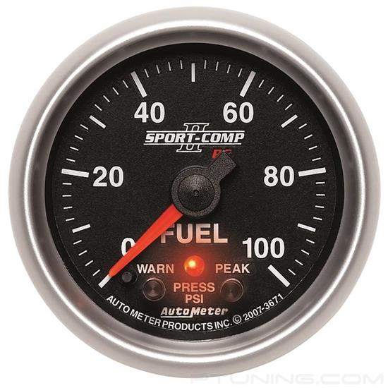 Picture of Sport-Comp II Series 2-1/16" Fuel Pressure Gauge, 0-100 PSI