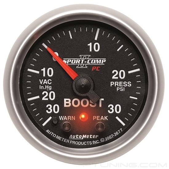 Picture of Sport-Comp II Series 2-1/16" Boost/Vacuum Gauge, 30 In Hg/30 PSI