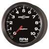Picture of Sport-Comp II Series 5" In-Dash Tachometer Gauge, 0-10,000 RPM